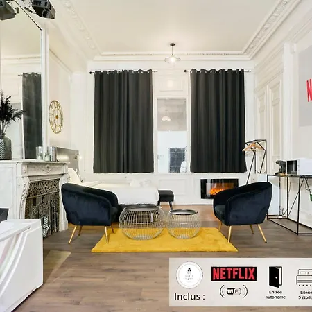 Ng Prestige - Lille I Roubaix Centre I College - Balneo - Netflix - Wifi Apartment Exterior photo